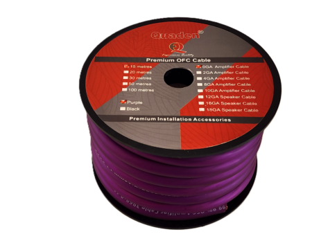 0GA OFC Premium Amplifier Cable - QAC-OFC0GA15