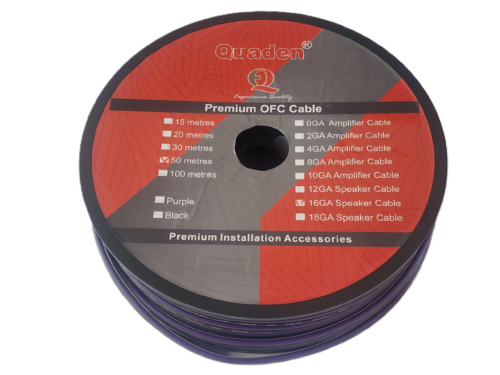 16GA OFC Premium Speaker Cable - QSC-OFC16GA50