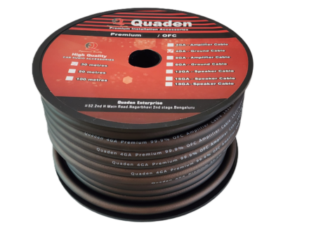 4GA OFC Premium Amplifier Cable- QAC-OFC4GA30-BLK