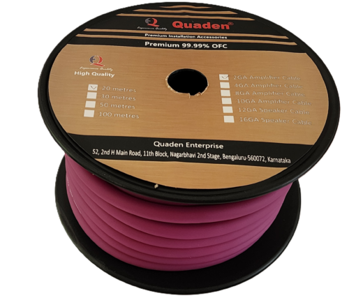2GA OFC Premium Amplifier Cable- QAC--OFC2GA20
