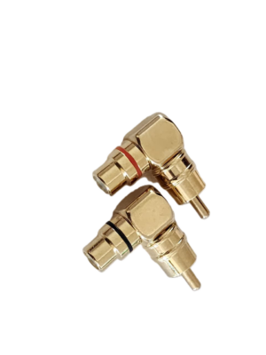 RCA Angle Connector -QRCA-AC-M2F